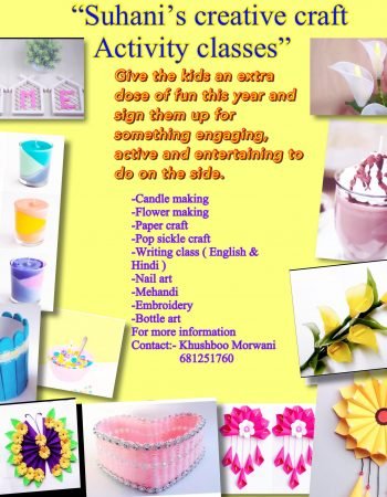 Suhani’s creative craft Activity classes