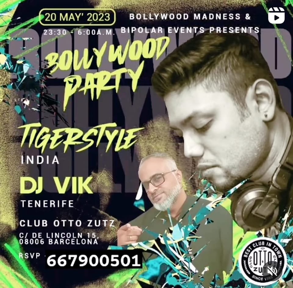 Join Us for a Sensational Bollywood Night at Club Otto Zutz in Barcelona