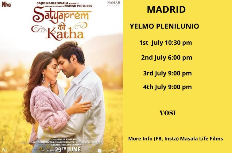 Experience True Love and Musical Magic in 'Satyaprem Ki Katha' in Madrid