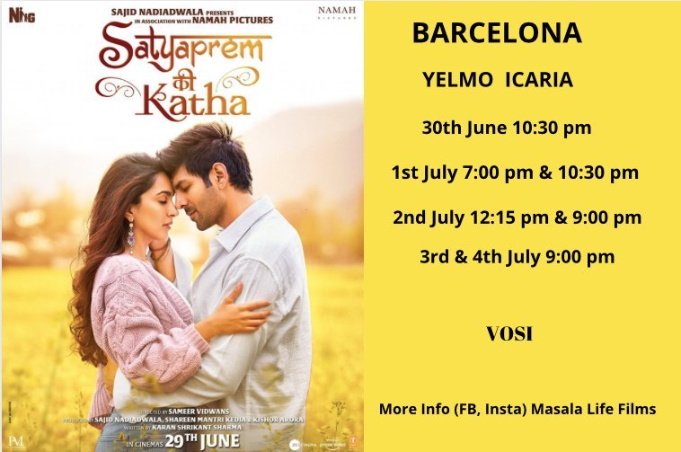 Experience True Love and Musical Magic in 'Satyaprem Ki Katha' in Barcelona