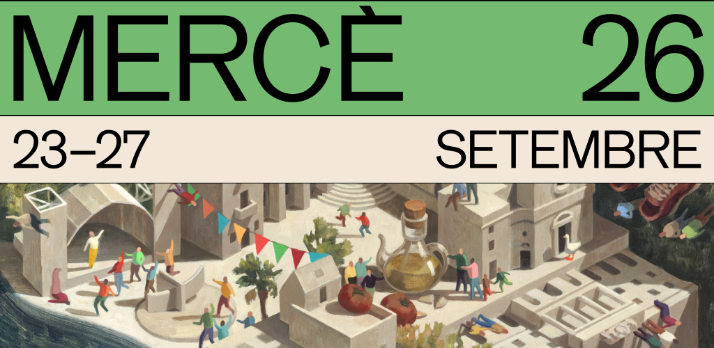 Ofiicial poster banner for Merce 26 Barcelona